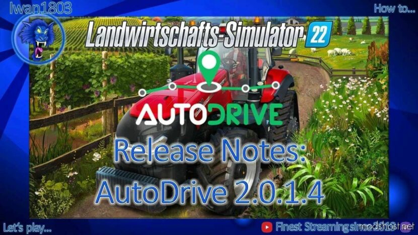 FS22 Mod: Autodrive V2.0.1.4 (Featured)