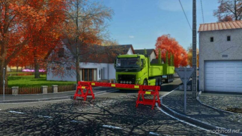 FS22 Placeable Mod: Norwegian Construction Wood Beam (Featured)