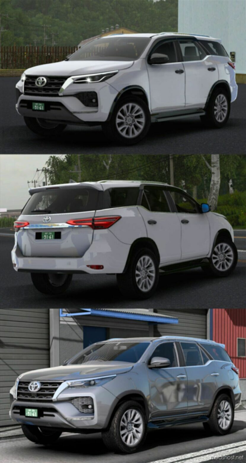 ETS2 Toyota Car Mod: Fortuner AN160 V1.1 1.48 (Featured)