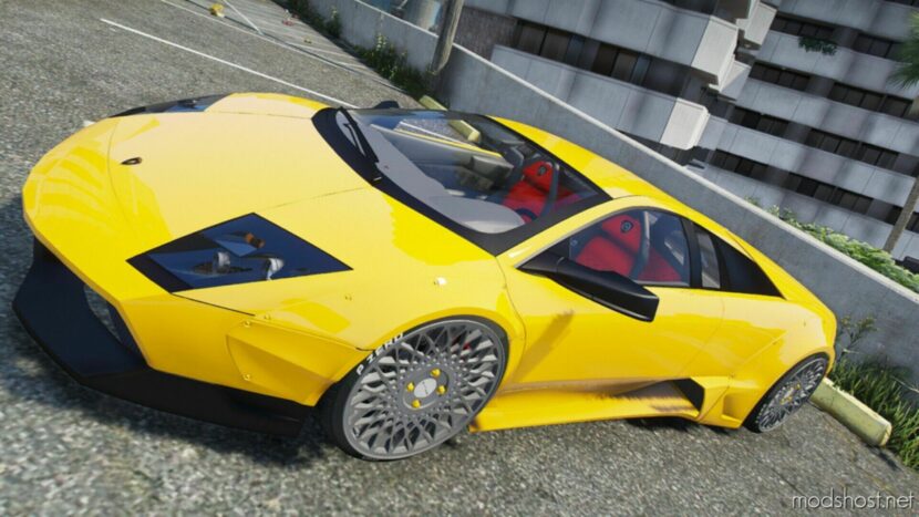 GTA 5 Lamborghini Vehicle Mod: Murcielago SV Liberty Walk (Featured)