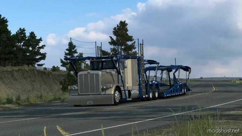 ATS Peterbilt Truck Mod: 389 CAR Hauler 1.48 (Featured)