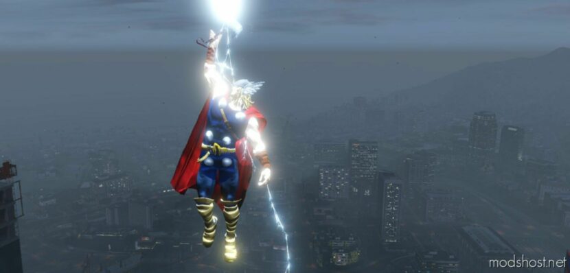 GTA 5 Player Mod: Immortal Thor Deluxe Addon PED (Featured)