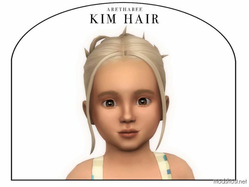 Sims 4 Female Mod: KIM Hair (Toddler) (Featured)