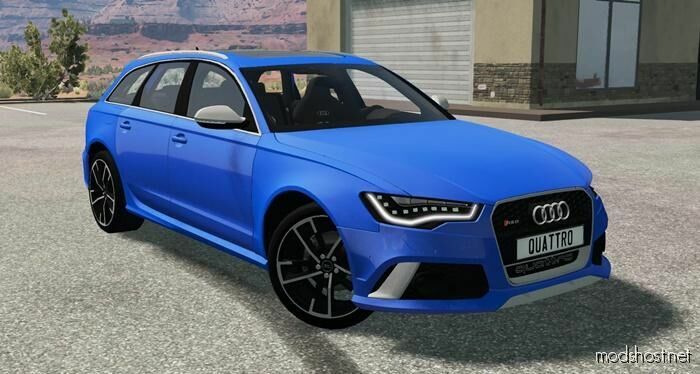 BeamNG Audi Car Mod: RS6 C7 Avant V1.4 0.29 (Featured)