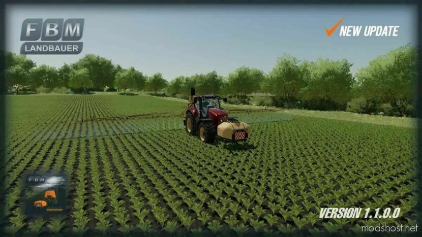 FS22 Sprayer Mod: Landbauer Mega 1200L V1.1 (Featured)