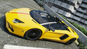 GTA 5 Roadster Vehicle Mod: Lamborghini Aventador S Roadster (Featured)