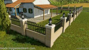 FS22 Placeable Mod: Brick Fence Pack (Image #4)