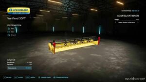 FS22 NEW Holland Cutter Mod: Varifeed 30FT (Image #2)