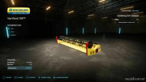 FS22 NEW Holland Cutter Mod: Varifeed 30FT (Image #4)