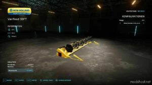 FS22 NEW Holland Cutter Mod: Varifeed 30FT (Image #6)