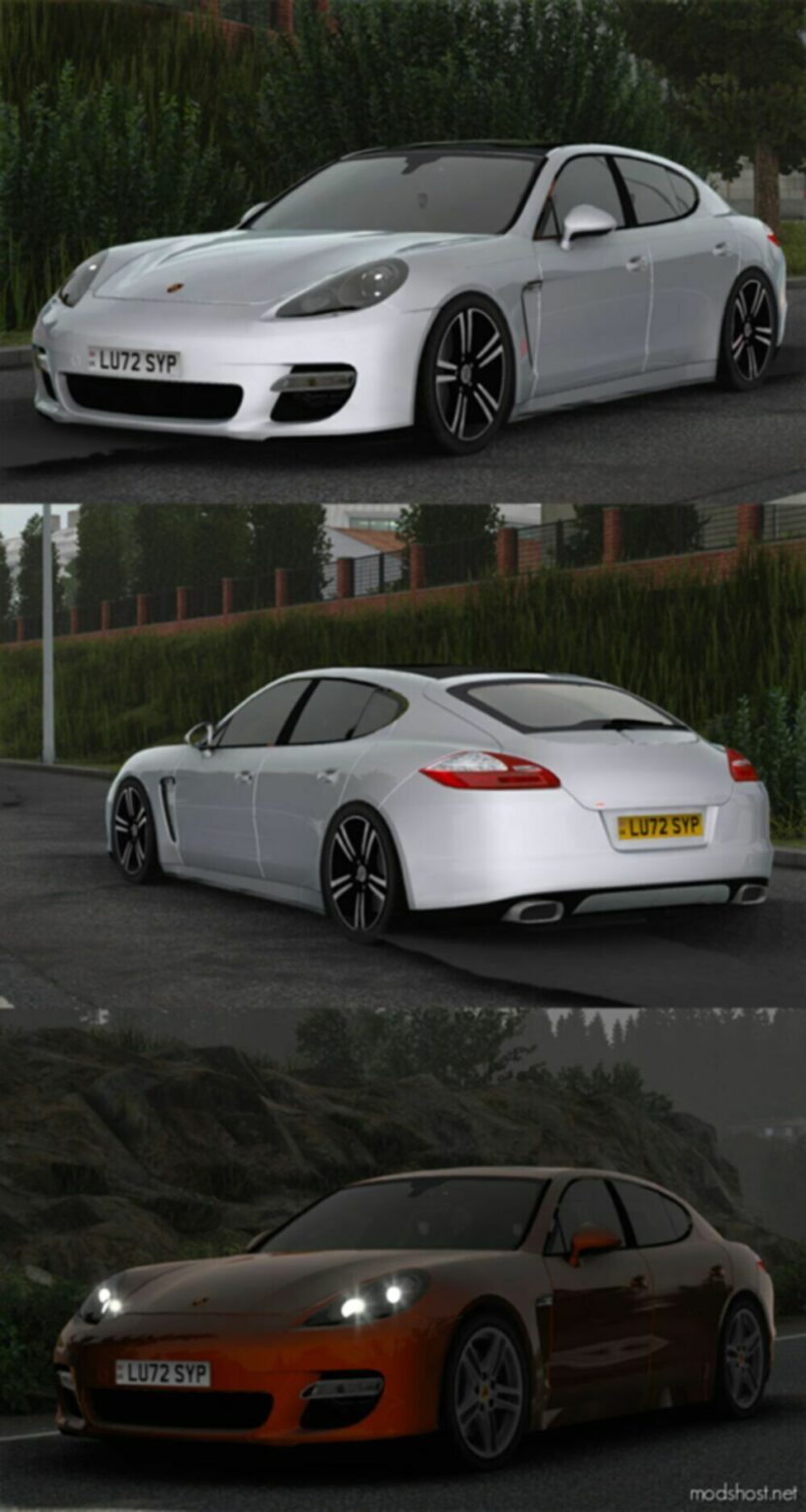 ETS2 Porsche Car Mod: Panamera Turbo 970 2010 V7.6 1.48 (Featured)