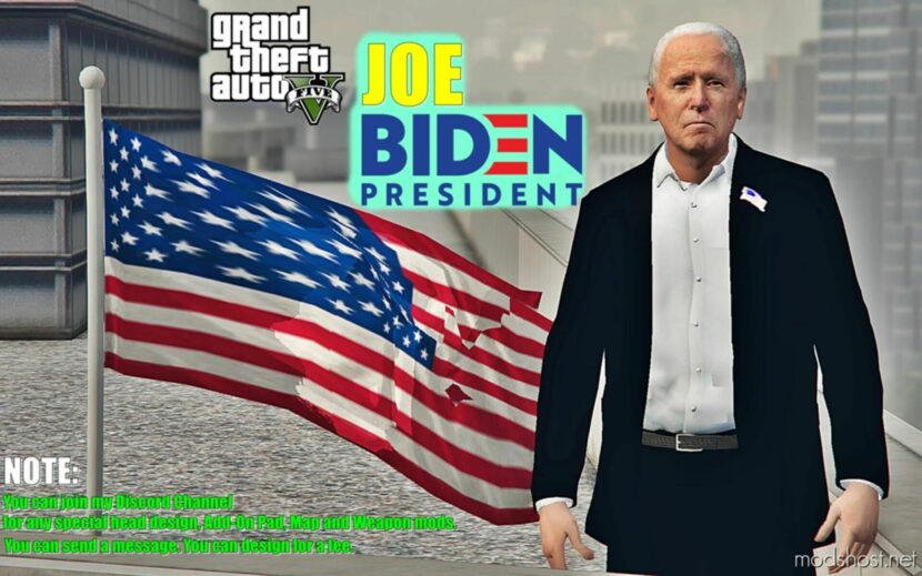 GTA 5 Player Mod: USA President-Joe Biden Add-On PED / Fivem (Featured)