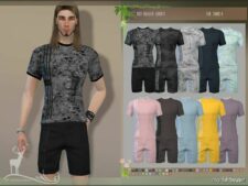 Sims 4 Male Clothes Mod: Bleuet Outfit (Featured)