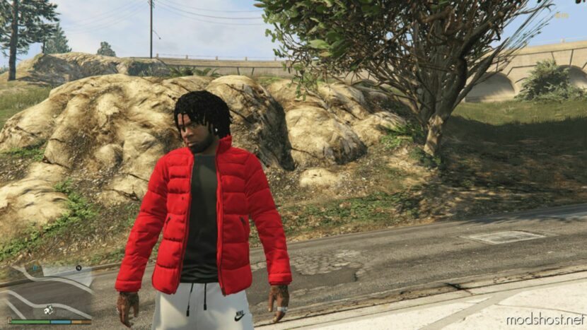 GTA 5 Player Mod: Younger Franklin With Beard (Featured)