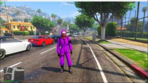 GTA 5 Player Mod: Purple Criminal Add-On PED V1.2 (Image #2)