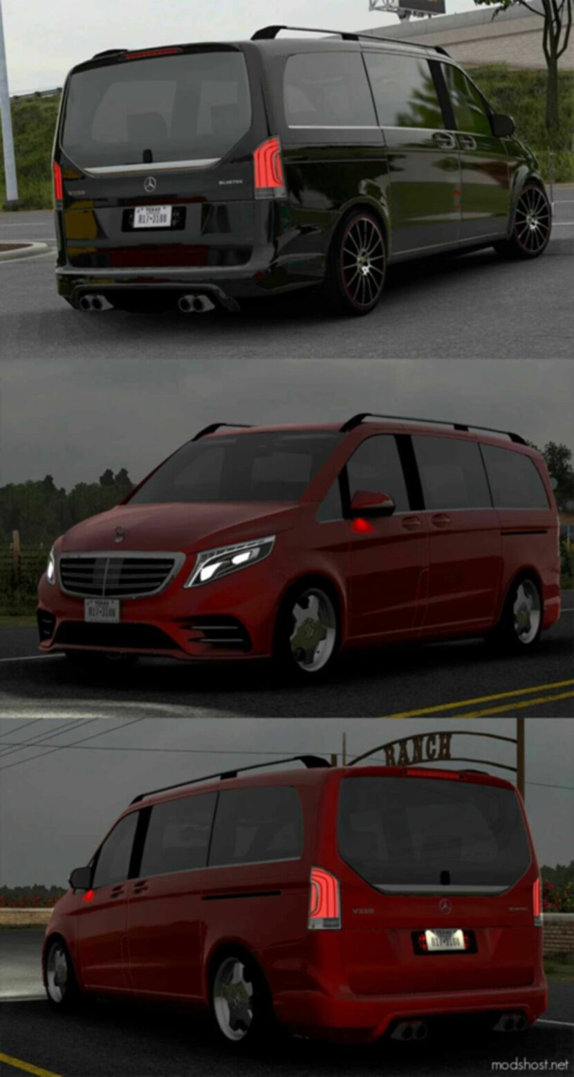 ATS Mercedes-Benz Car Mod: W447 V-Class V4.3 1.48 (Featured)