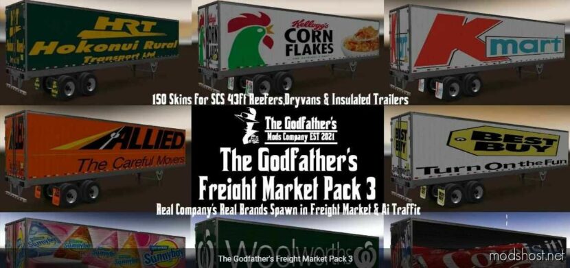 ATS Trailer Mod: The Godfather’s Freight Market Pack V1.1 (Featured)