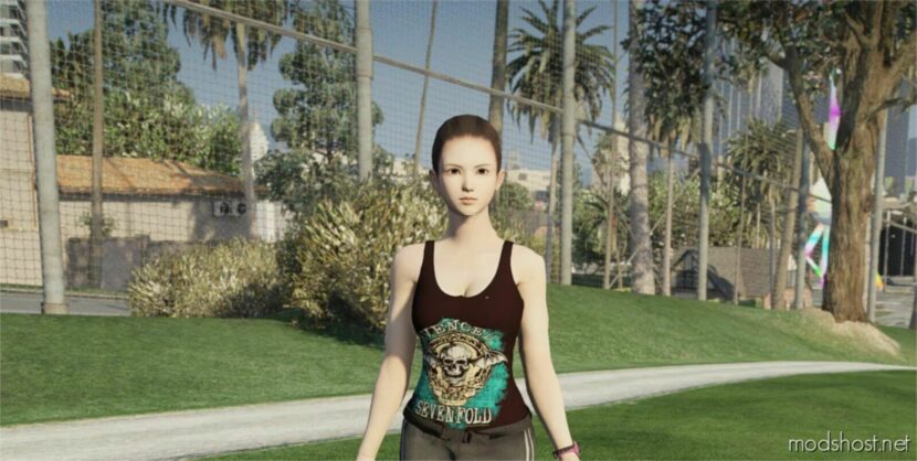 GTA 5 Player Mod: Modern Pretty Girl Add-On PED (Featured)