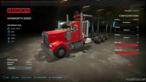 FS22 Kenworth Mod: W900 LOG Truck (Featured)