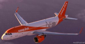 MSFS 2020 8K Livery Mod: A32NX Easyjet A320 NEO G-Uzha 8K (Image #3)