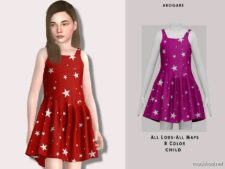 Sims 4 Dress Clothes Mod: Star Dress (Featured)