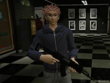 GTA 5 Player Mod: Streetwear Yuji Itadori Add-On PED (Image #2)