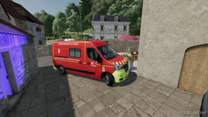 FS22 Renault Vehicle Mod: Master Fire Brigade Vsav (Featured)