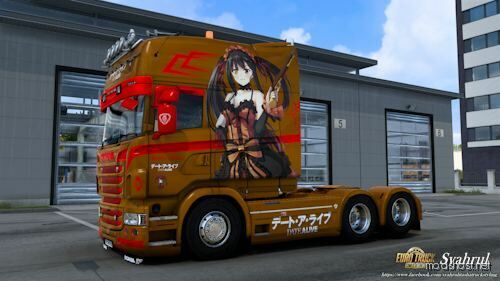 ETS2 RJL Mod: Scania Topline Extended Kurumi Tokisaki – Date A Live Skin (Featured)