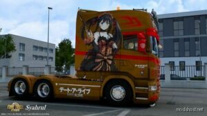 ETS2 RJL Mod: Scania Topline Extended Kurumi Tokisaki – Date A Live Skin (Image #2)