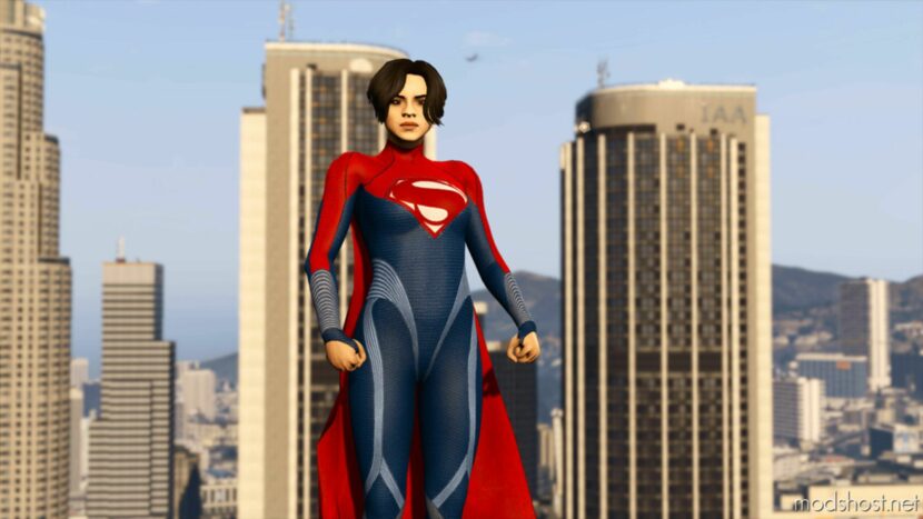 GTA 5 Player Mod: The Flash Supergirl Add-On Ped/Cloth Physics V1.1 (Featured)