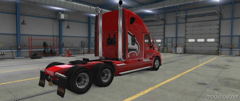 ATS Freightliner Skin Mod: Cedar Point For Ruda Cascadia 1.48 (Featured)