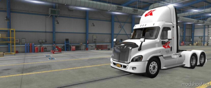 ATS Freightliner Mod: DAY CAB Skin For Ruda Cascadia 1.48 (Featured)