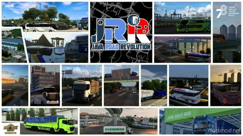 ETS2 Mod: RR (Java Road Revolution) - Indonesia Map V0.70B (Featured)