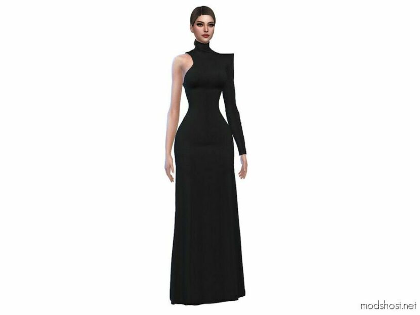 Sims 4 Female Clothes Mod: Cecy Dress (Featured)