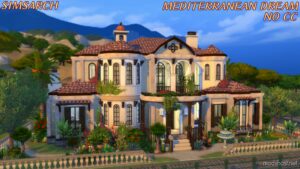 Sims 4 House Mod: Mediterranean Dream Villa No CC (Featured)