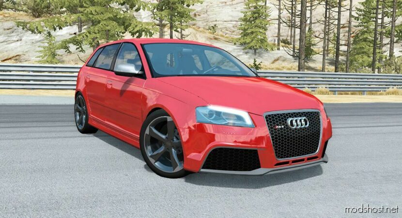 BeamNG Audi Car Mod: RS3 Sportback Remastered 0.29 (Featured)