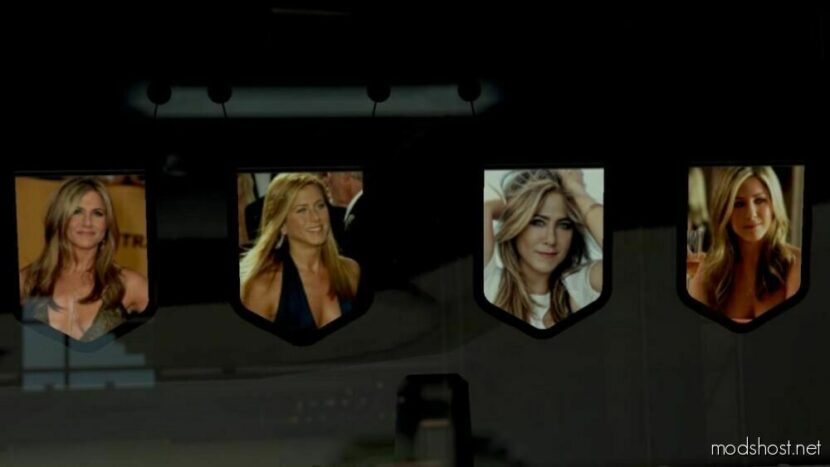 ETS2 Interior Mod: Jennifer Aniston Pennants Pack 1.48 (Featured)