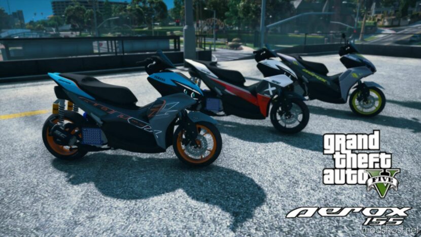 GTA 5 Yamaha Vehicle Mod: Aerox 155 Connected 2023 Add-On | Tuning | Template (Featured)