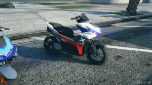 GTA 5 Yamaha Vehicle Mod: Aerox 155 Connected 2023 Add-On | Tuning | Template (Image #2)