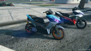 GTA 5 Yamaha Vehicle Mod: Aerox 155 Connected 2023 Add-On | Tuning | Template (Image #3)