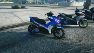 GTA 5 Yamaha Vehicle Mod: Aerox 155 Connected 2023 Add-On | Tuning | Template (Image #4)