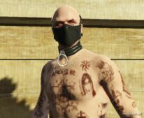 GTA 5 Player Mod: Leather Choker Goth For MP Male And Female (Image #4)