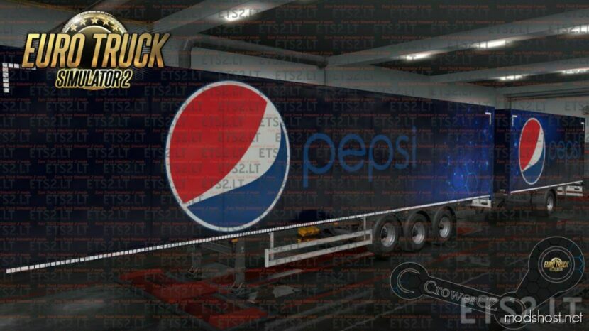 ETS2 Mod: Pepsi Ownership Trailer Skin 1.48 (Featured)