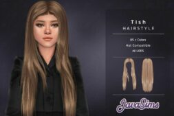 Sims 4 Female Mod: Tish (Hairstyle) (Featured)