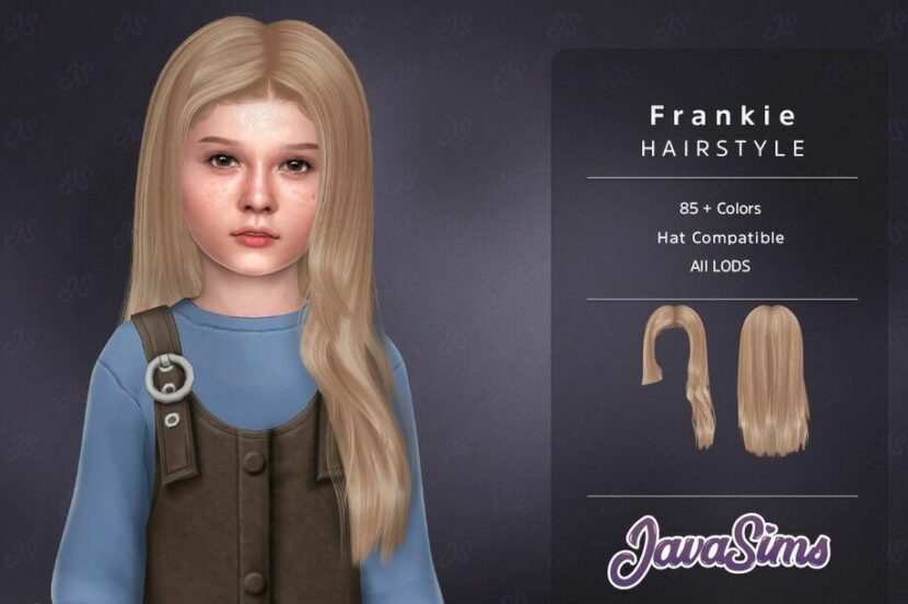 Sims 4 Female Mod: Frankie (Child Hairstyle) (Featured)