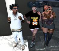 GTA 5 Player Mod: T-Shirts Exclusive Pack Moschino For MP Female (Image #2)