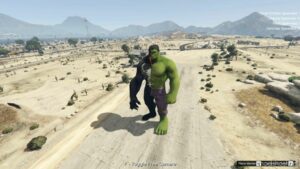 GTA 5 Player Mod: Hulk Venom Fusion Add-On PED (Image #2)