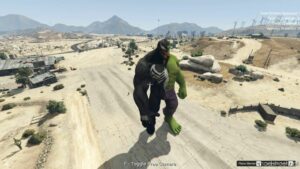 GTA 5 Player Mod: Hulk Venom Fusion Add-On PED (Image #3)