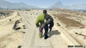 GTA 5 Player Mod: Hulk Venom Fusion Add-On PED (Image #4)