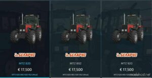 FS22 MTZ Tractor Mod: 820 892 920 952 Pack (Image #4)